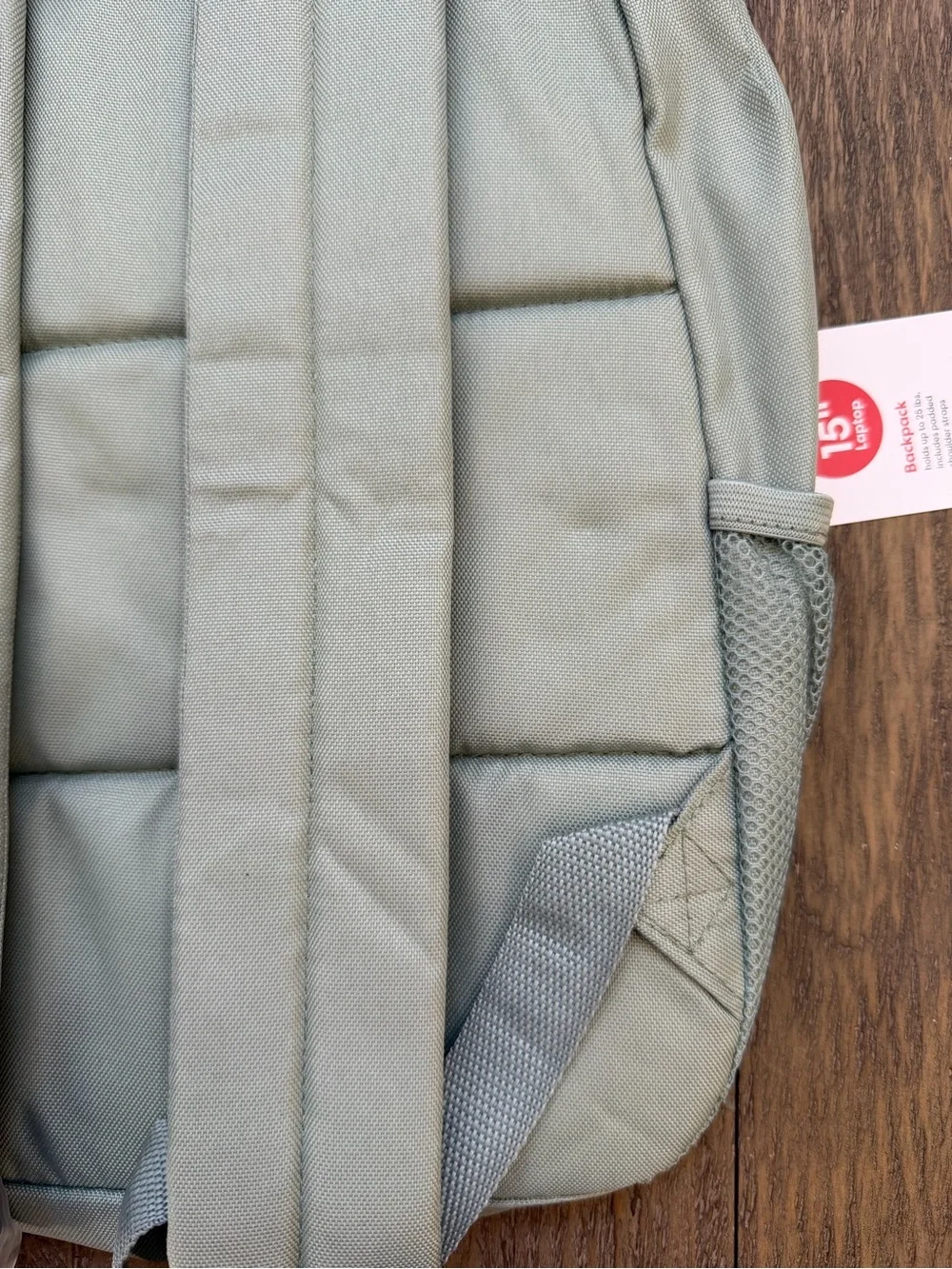 Deal Worthy Backpack Light Green Hold 15” Laptop New with tags